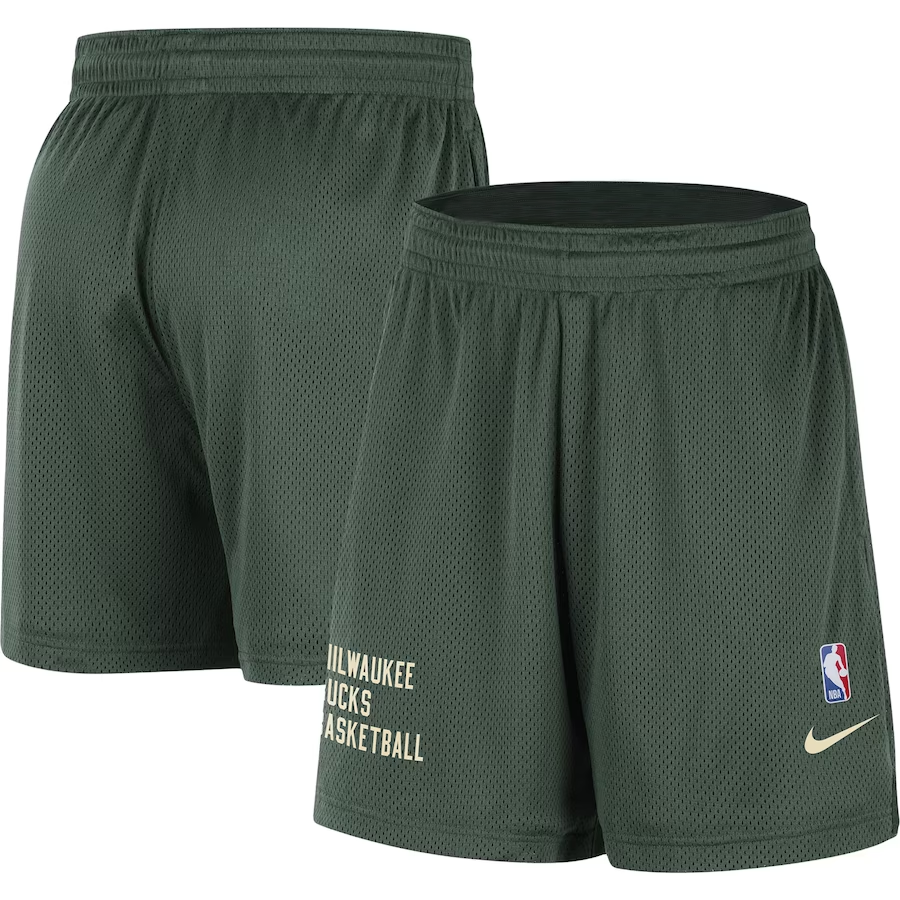 2024 Men NBA Milwaukee Bucks  green shorts